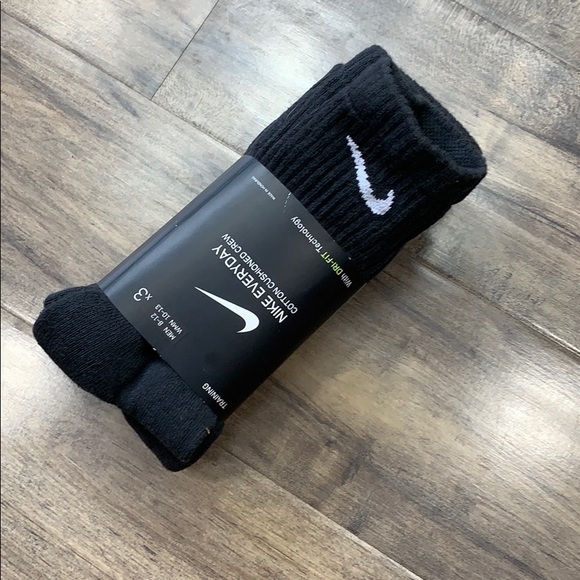 NIKE 3 pairs set EVERYDAY COTTON CUSHIONED CREW SOCKS - Picture 3 of 13